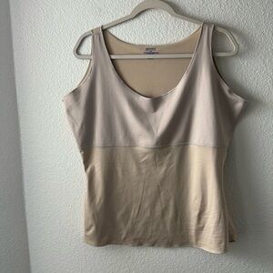 Spanx Shapewear Top Size 3X Tan Sleeveless Shaper Hide & Sleek Camisole